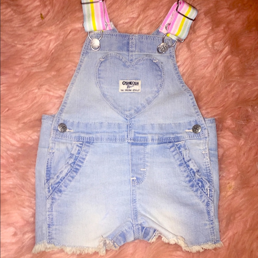 Oshkosh rainbow overalls NEW NO TAG